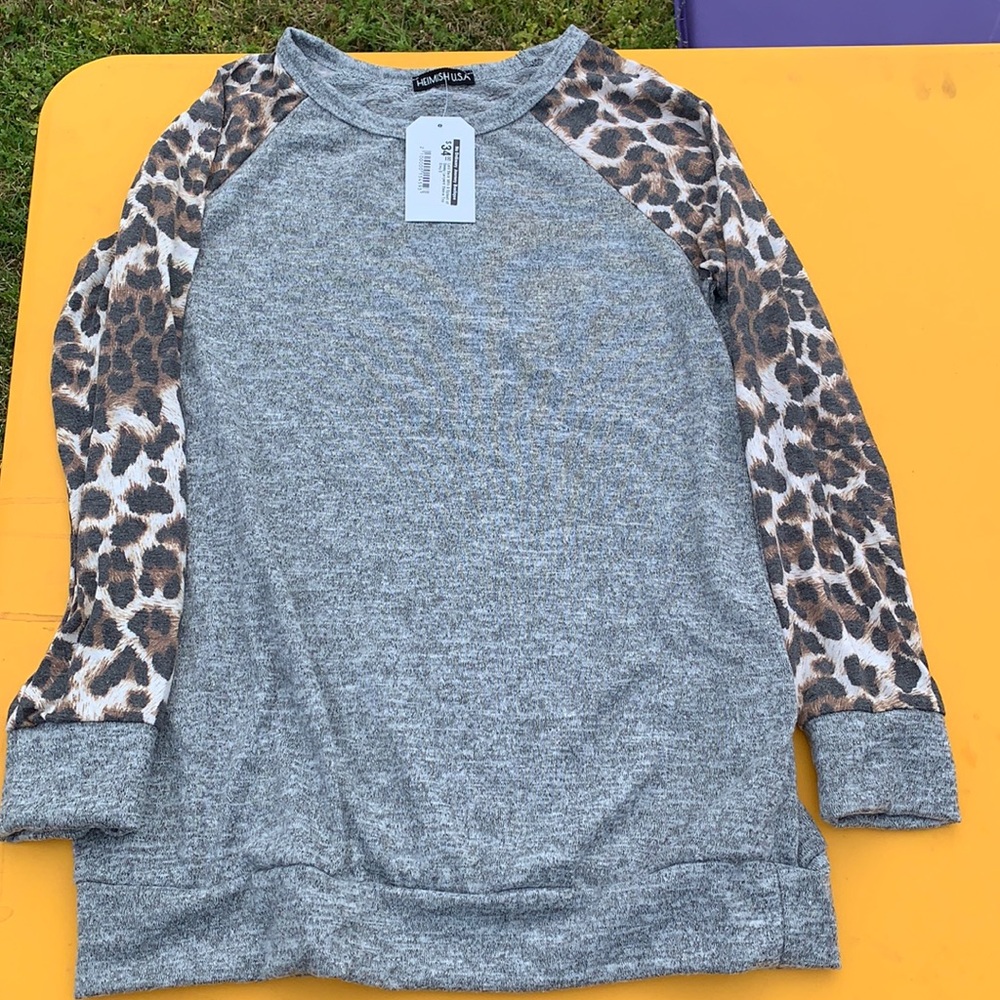 Boutique Gray/animal print